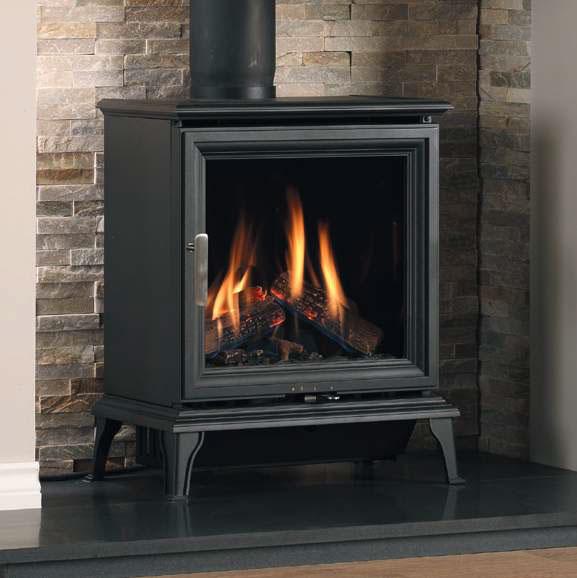 Freestanding gas fire stove