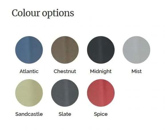 Colour options on the arda stove
