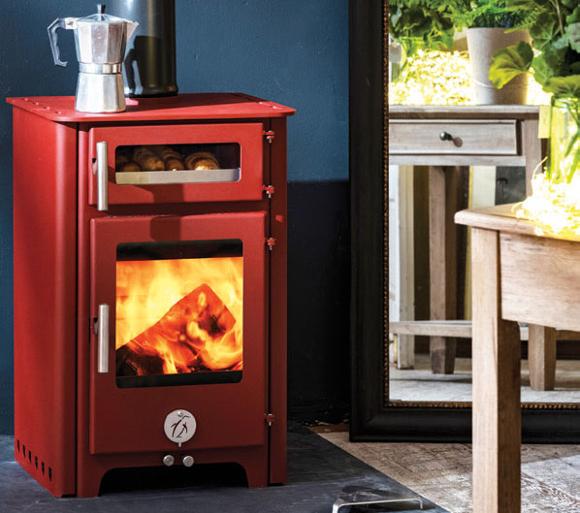 Larger two drawer woodburner
